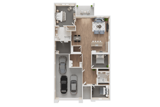 3 BED, 2 BATH - 2216 SF 1621 floor plan